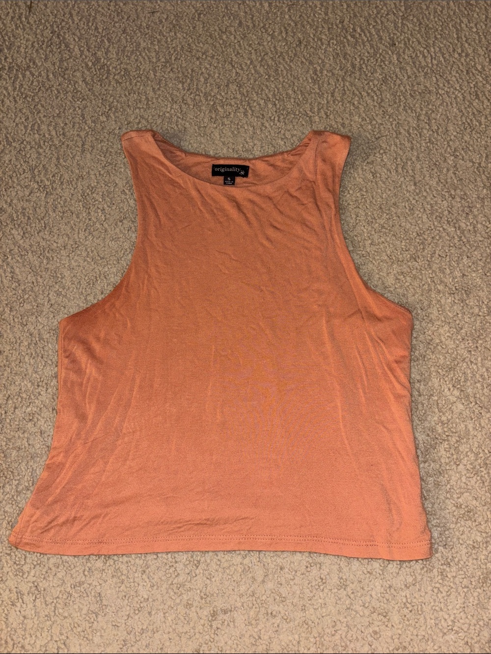 Sleeveless Tank Top in Coral Peach by American Eagle Outfitters